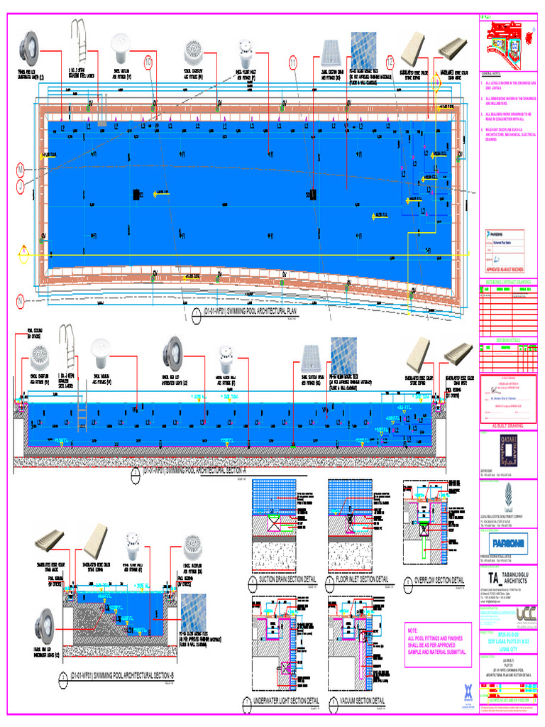 Swimming Pool Architectural Plans | PDF