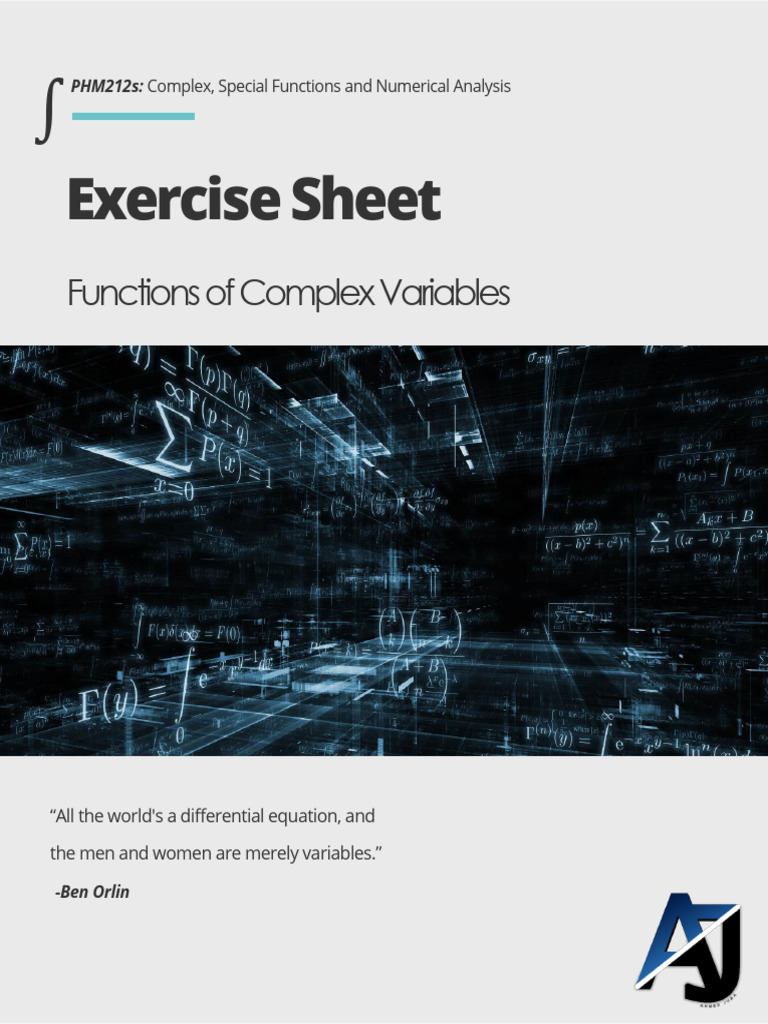 Functions Of Complex Variables
