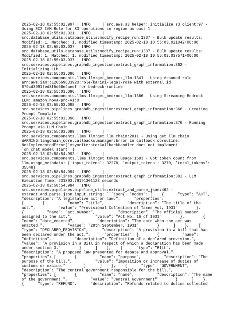 S3 Operations and LLM Error Logs | PDF | Bill (Law) | Computer Programming