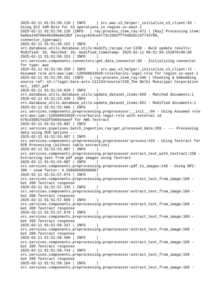 AWS S3 and Textract Processing Logs | PDF | Information Technology ...