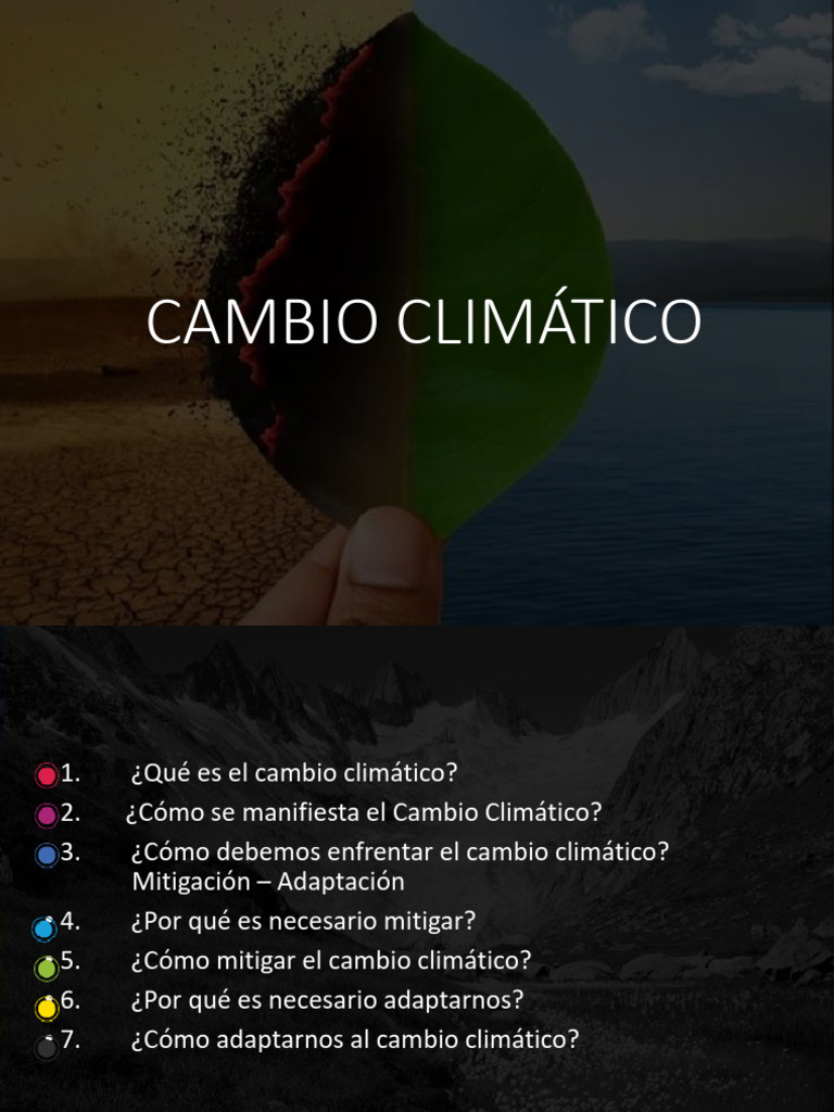 Estrategias para Enfrentar el Cambio Climático | PDF | Gases de efecto ...