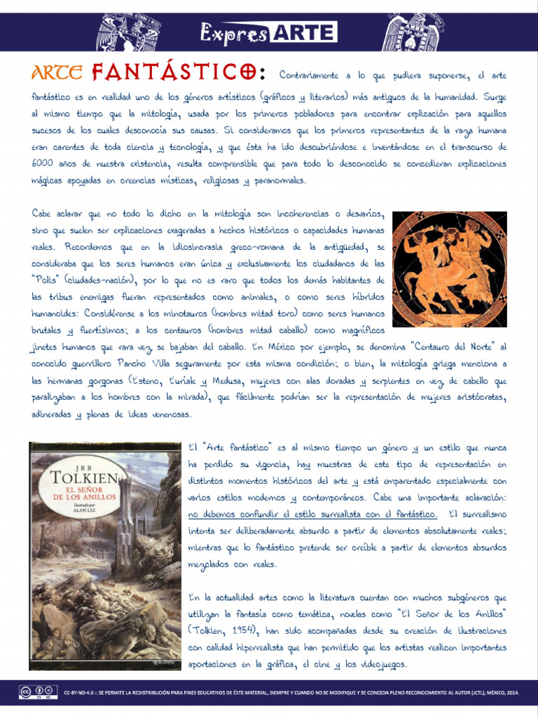 Arte Fantástico: Historia y Representantes | PDF | Fantasía