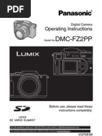 Dmc-Fz2Pp: Operating Instructions