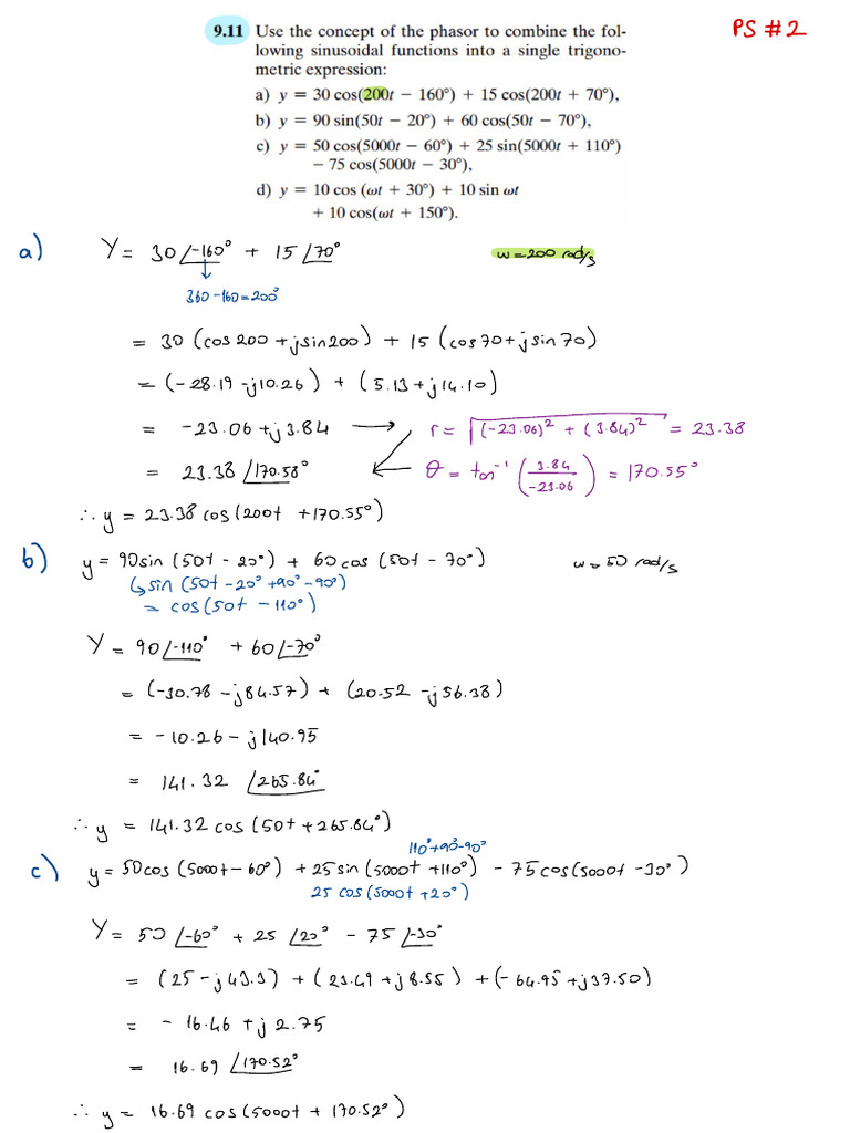 Complex Number Calculations in Physics | PDF