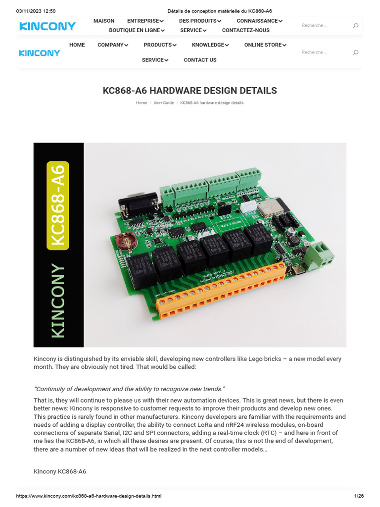 KC868-A6 Hardware Design Overview | PDF | Computer Engineering ...