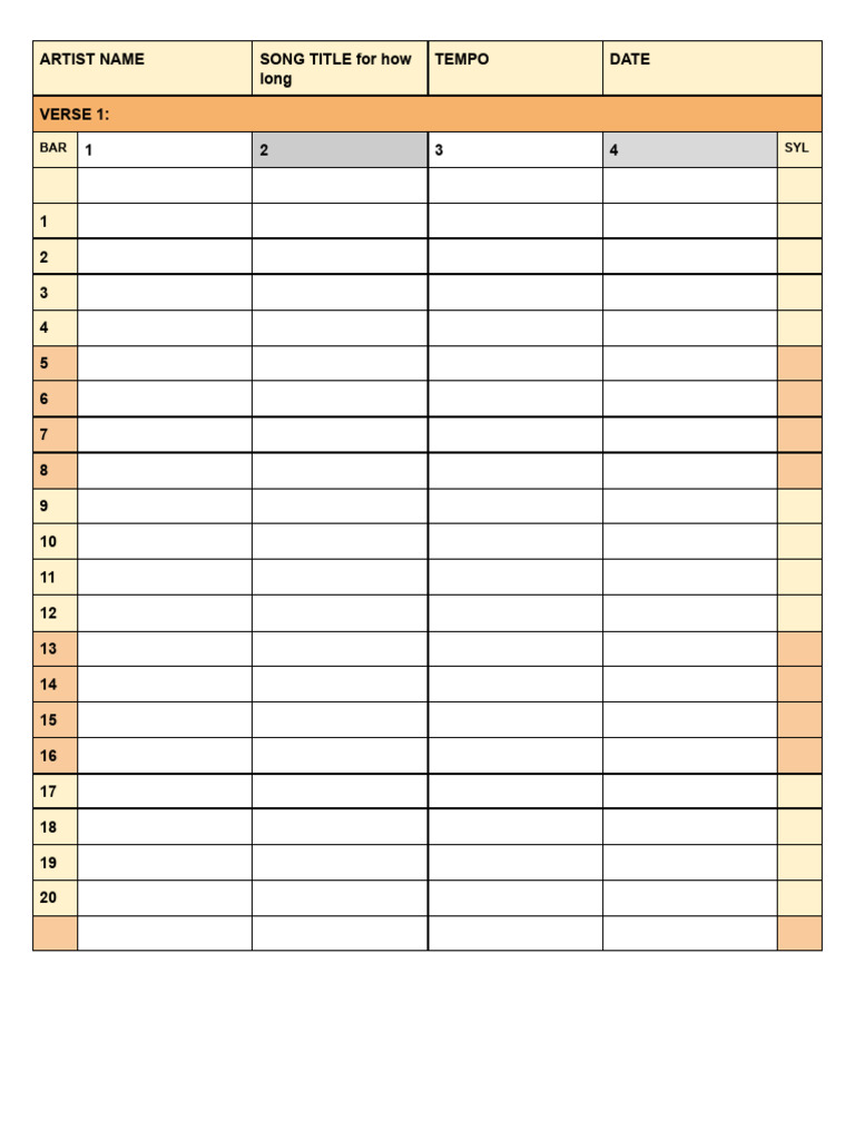 Copy of BAR SHEETS | PDF