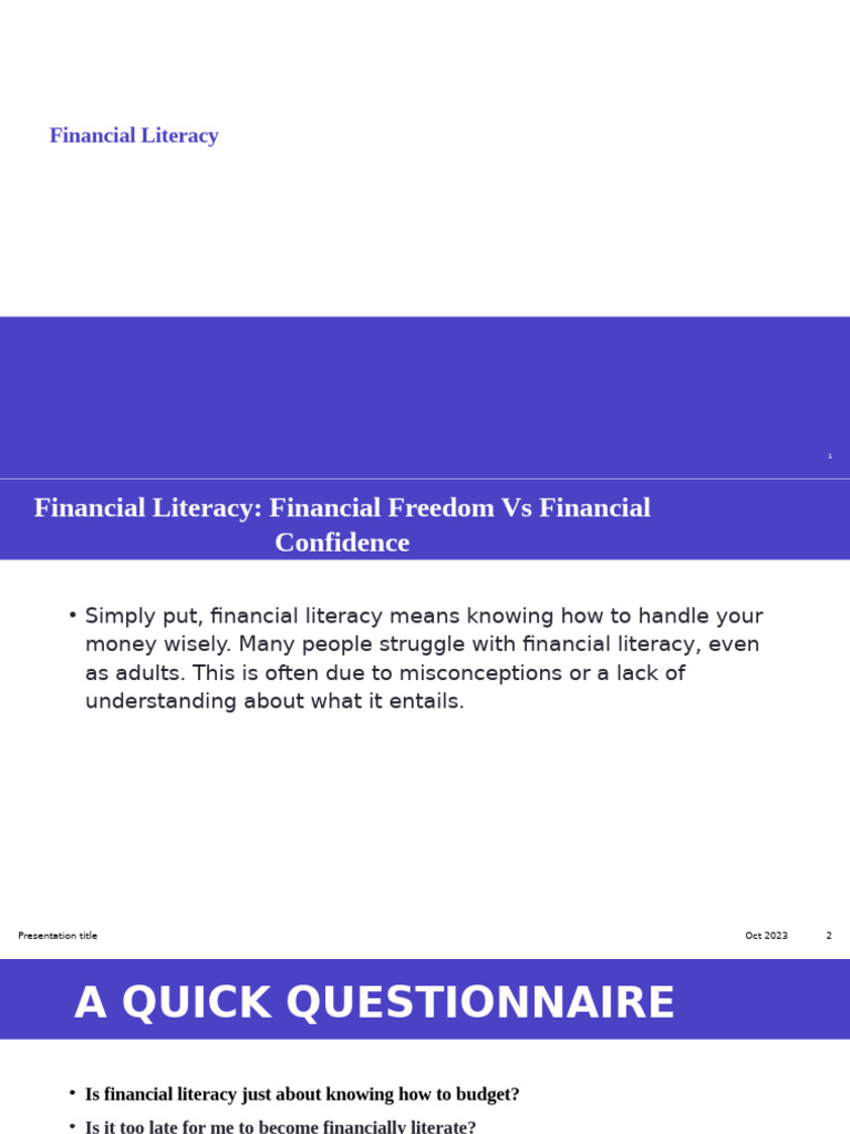 Financial Literacy Essentials for Teens | PDF | Loans | Credit