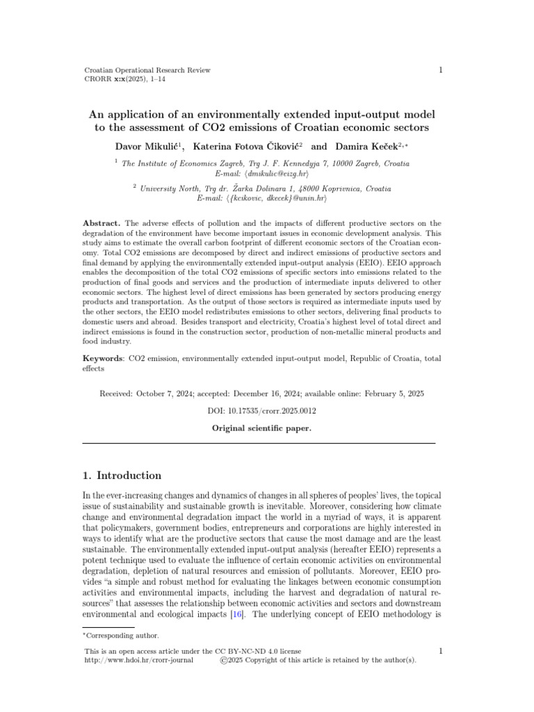 12.an Application of An Environmentally Extended Input Output Model To ...