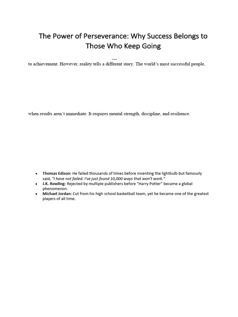 The Power of Perseverance PDF Psychological Resilience Mindset(00)