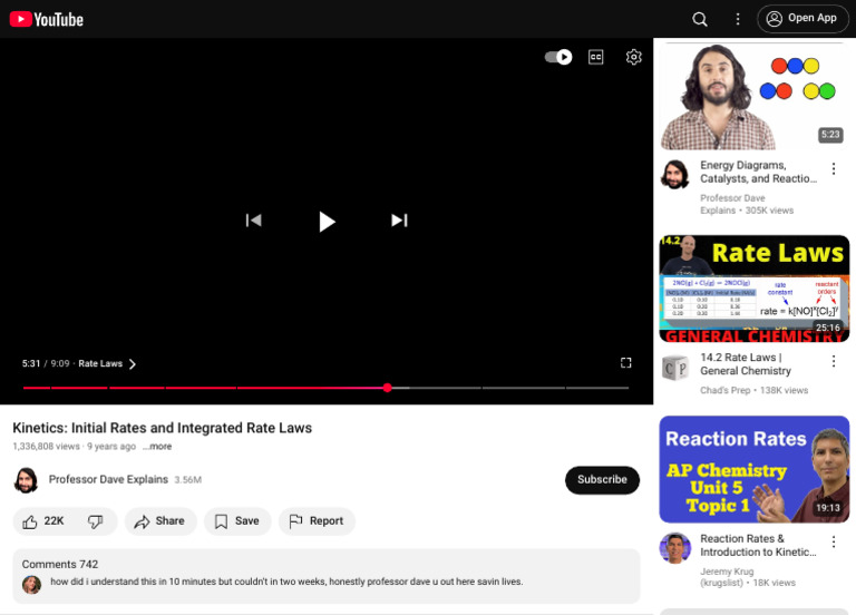 Kinetics Initial Rates and Integrated Rate Laws - YouTube | PDF ...