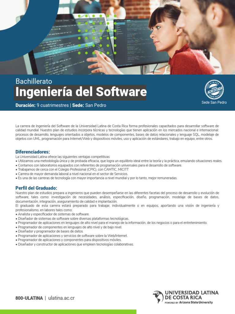 ULatina Bach Ing Software | PDF | Software | Ingeniería de software