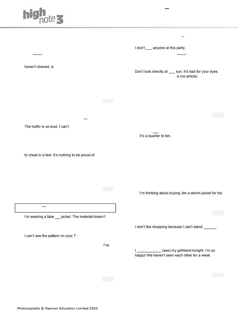 HighNote3 Cumulative Test Units01 02 GroupA | PDF