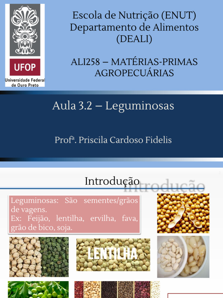 Leguminosas: Composição e Conservação | PDF | Soja | Proteínas