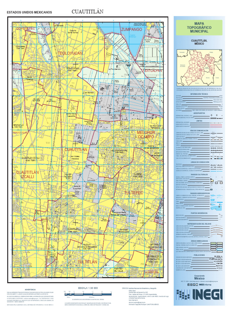 Mapa de Cuautitlán Izcalli PDF | PDF