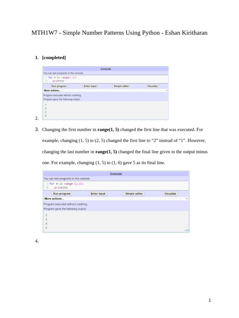 Print Patterns Using Python To Create