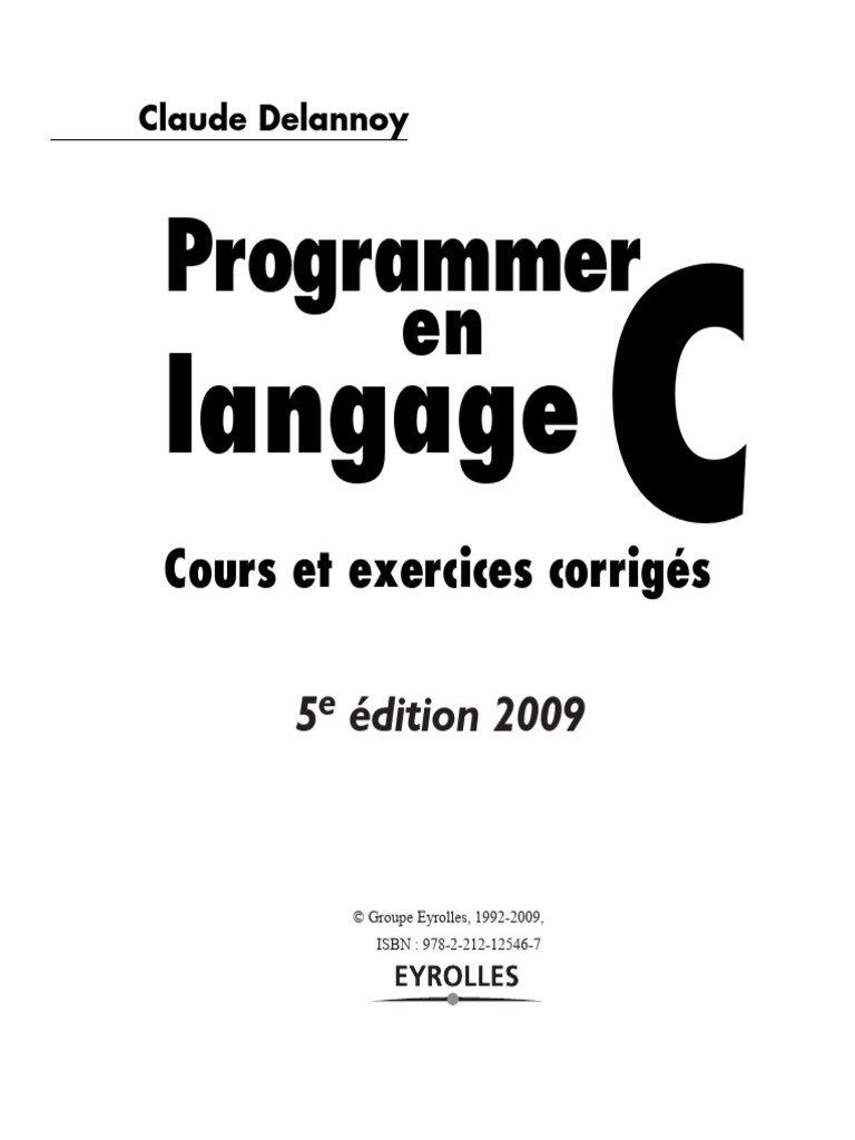 Introduction au langage C et ses bases | PDF | C (Langage de ...