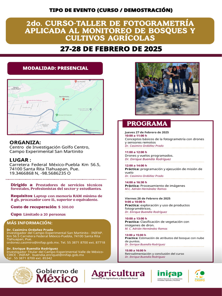 Curso de Fotogrametría con Drones 2025 | PDF | Robots voladores ...