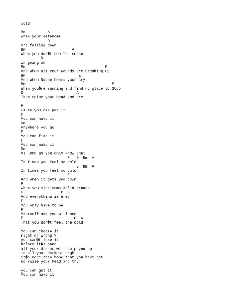 Blackbird Chords for 