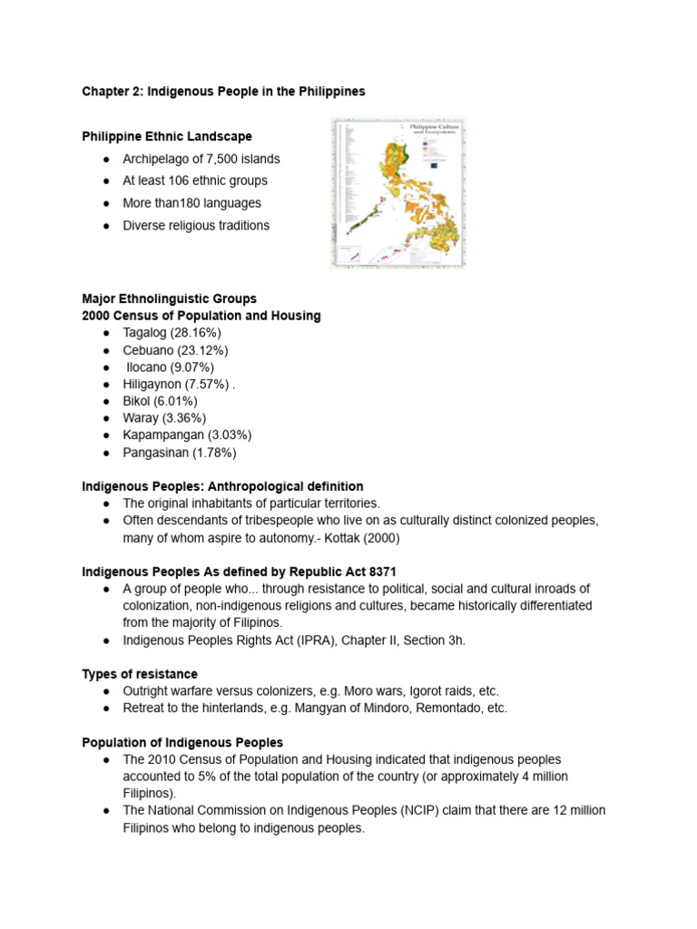 Indigenous Peoples of the Philippines | PDF | Philippines | Ethnic Groups
