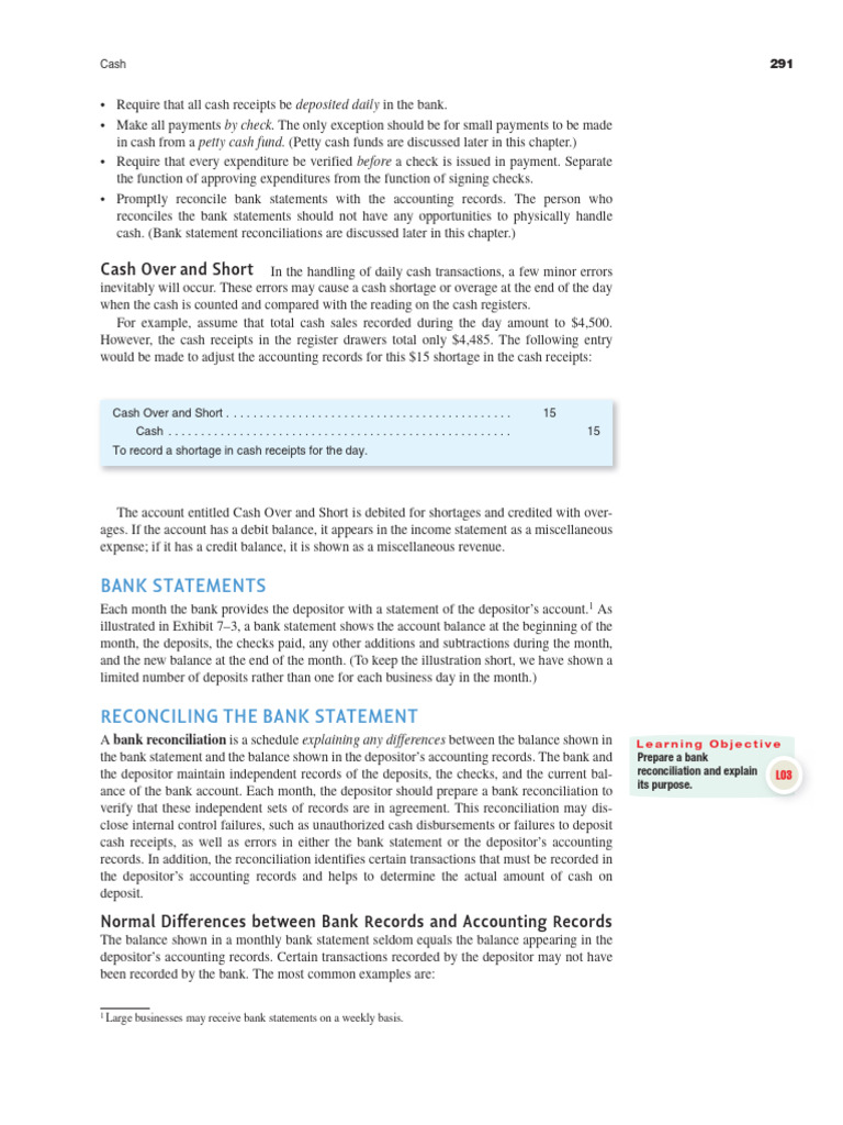 Bank Reconciliation Process Explained | PDF | Debits And Credits ...