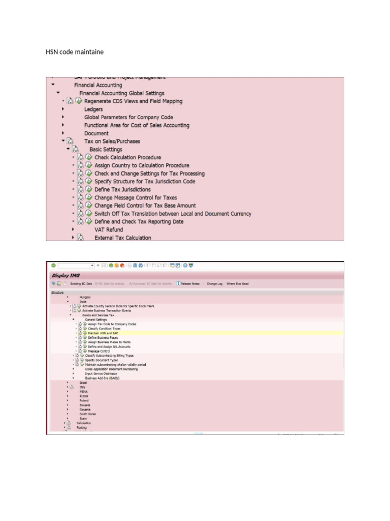 HSN Code Maintaine | PDF