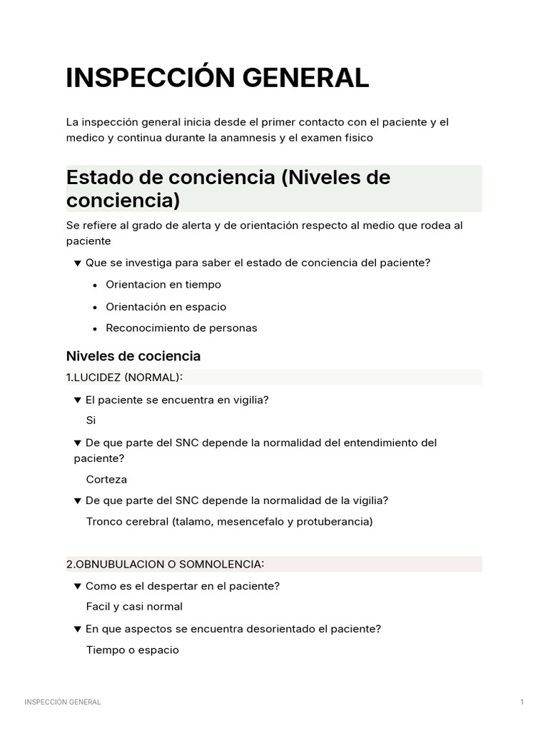 Evaluación del Estado de Conciencia | PDF | Coma | Glándula suprarrenal