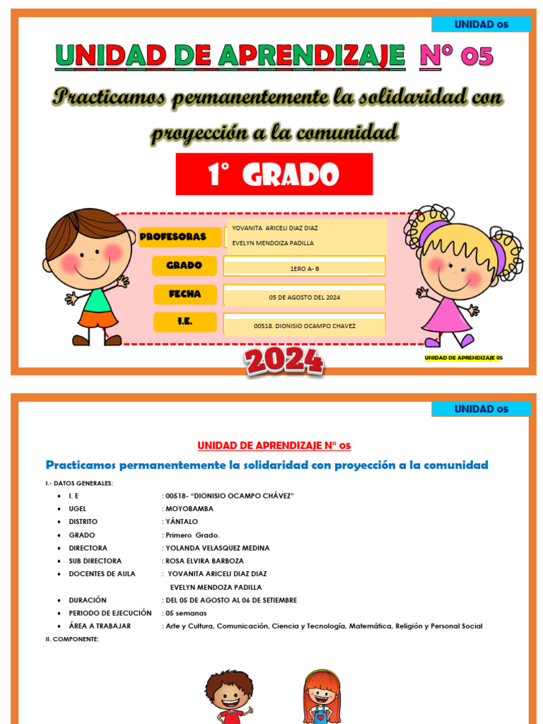 05 Unidad Primero A | PDF | Aprendizaje | Amor