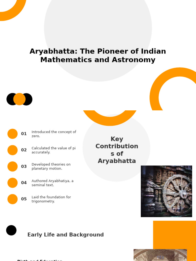 Aryabhatta: Pioneer of Mathematics | PDF