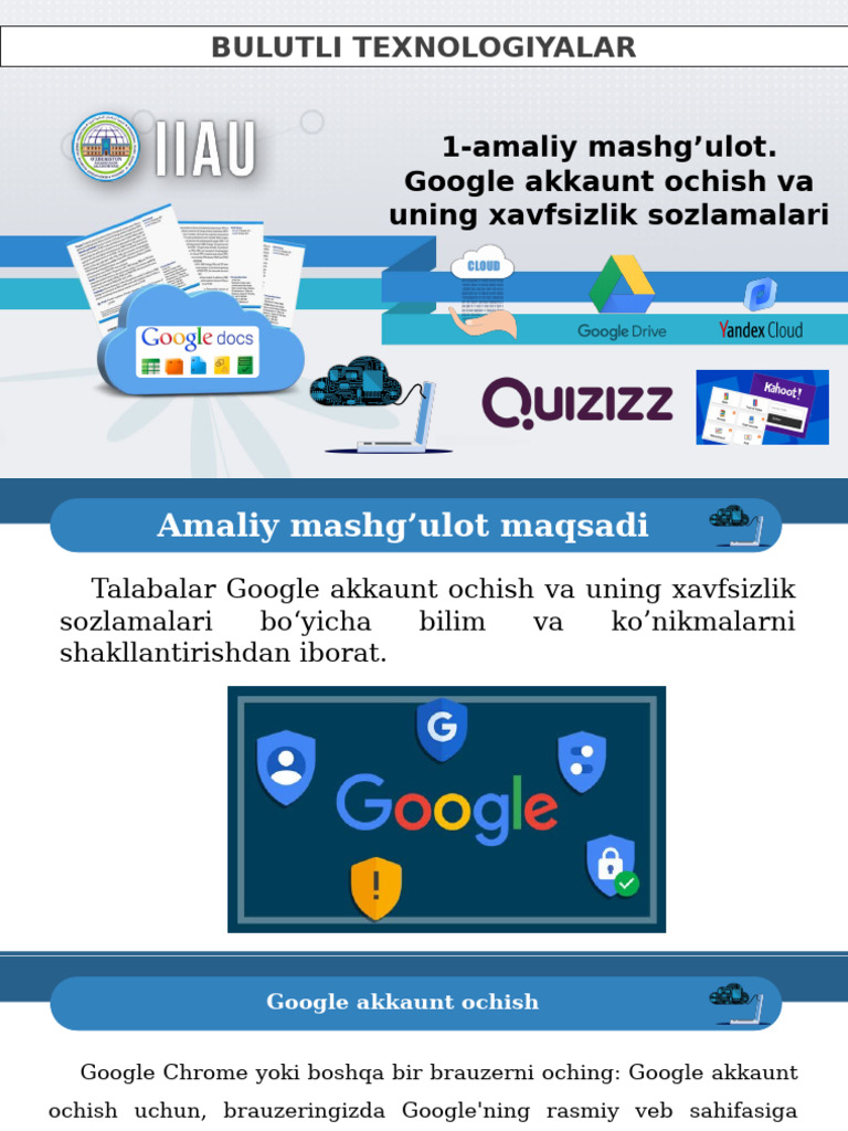 google akkaunt ochish email