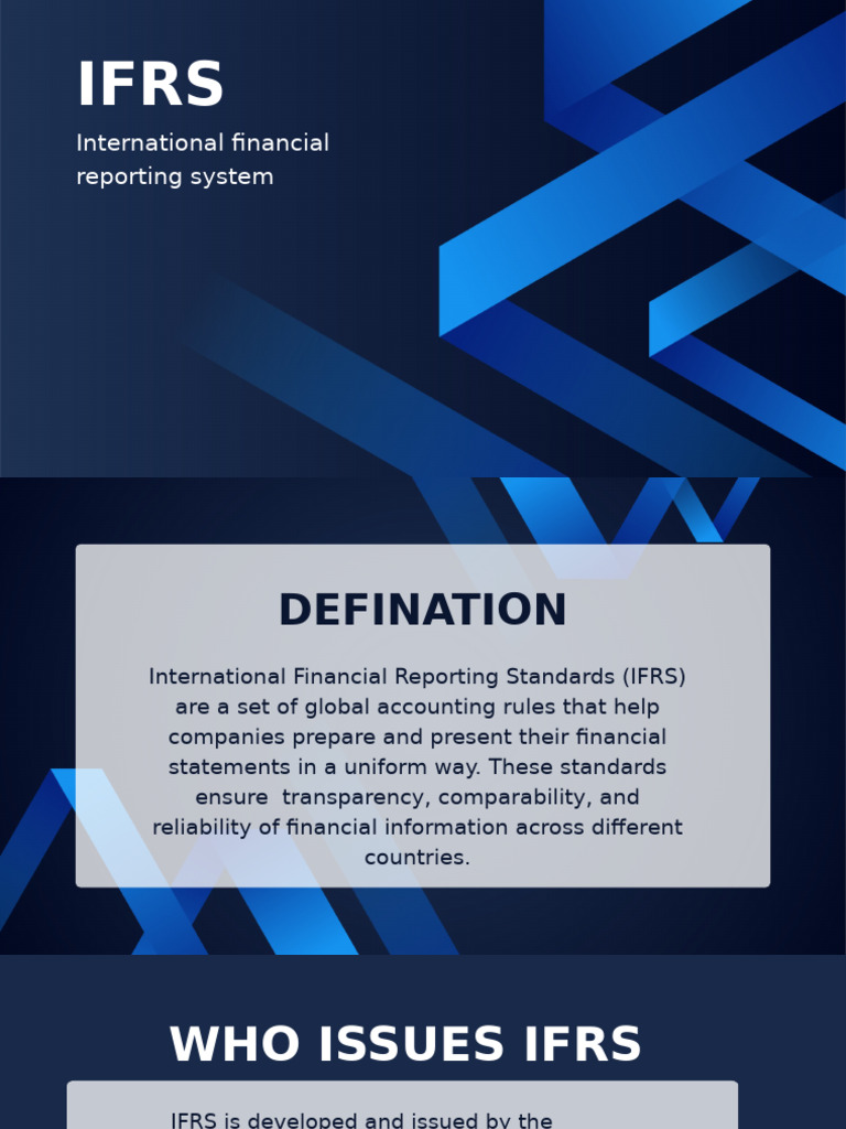 Overview of IFRS Principles and Importance | PDF
