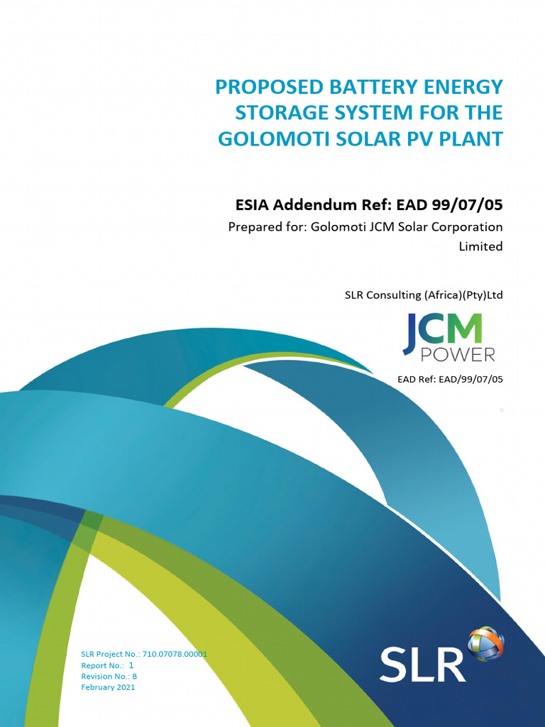 JCM Power ESIA Addendum Report - Final | PDF | Renewable Energy ...