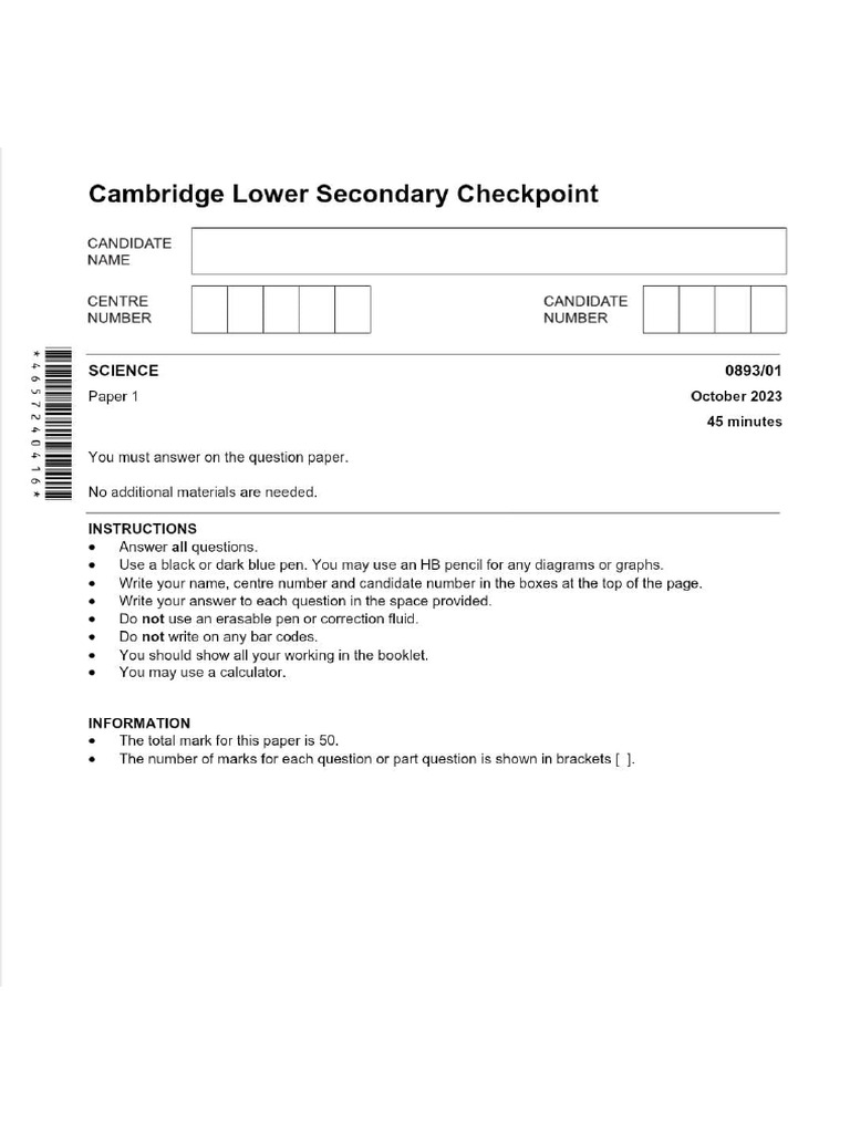 Science Past p1 | PDF