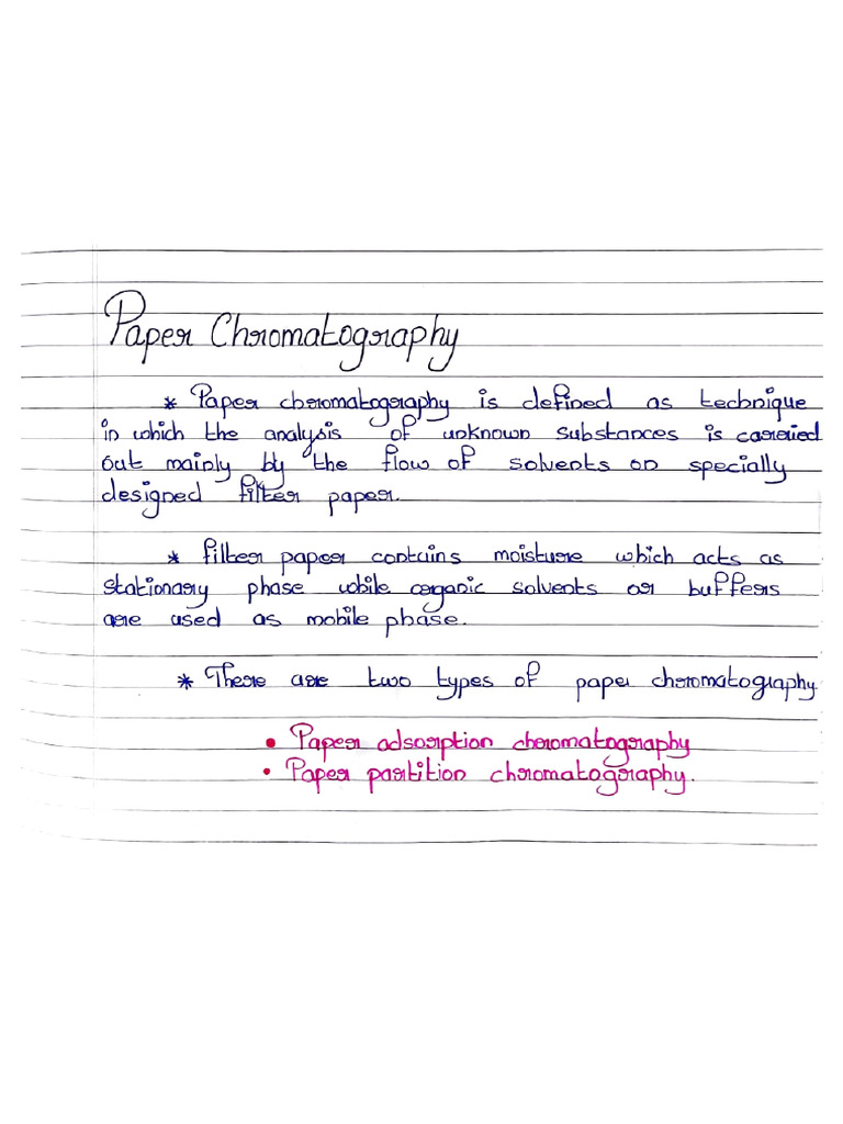 Pharmacognosy-2 Paper Chromatography | PDF