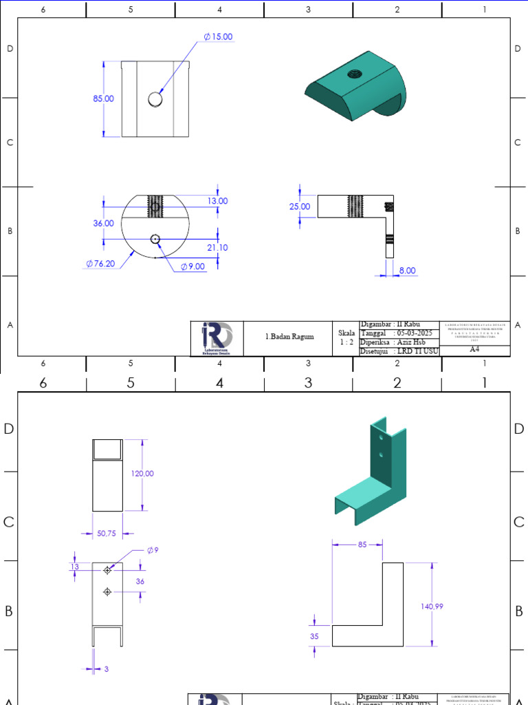 Desain Ragum Teknik Industri USU | PDF