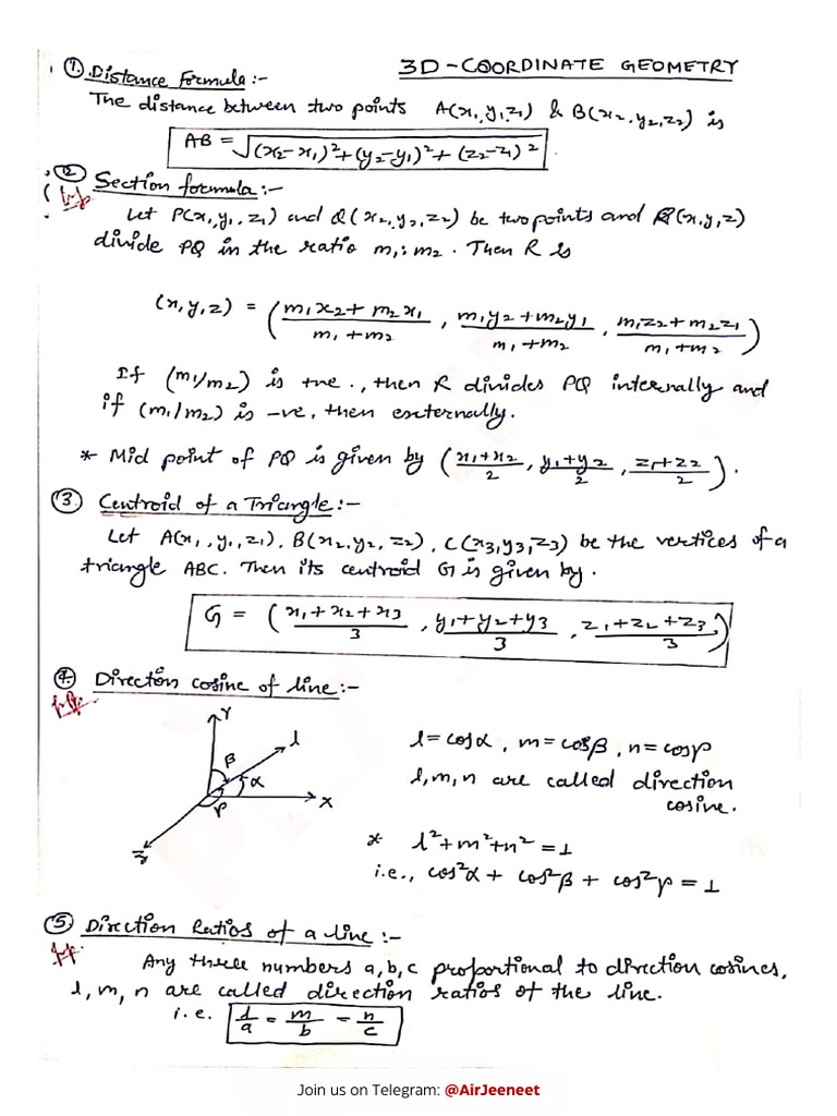 3d Geometry - Unlocked | PDF