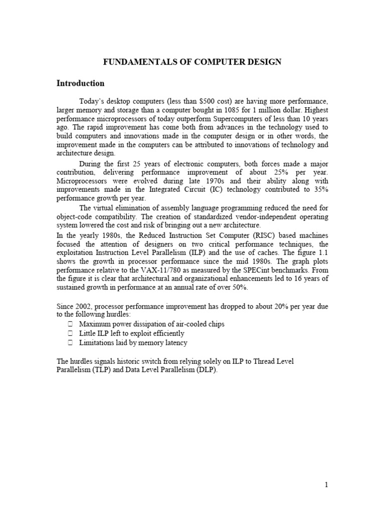 Fundamentals of Computer Design | PDF | Central Processing Unit ...