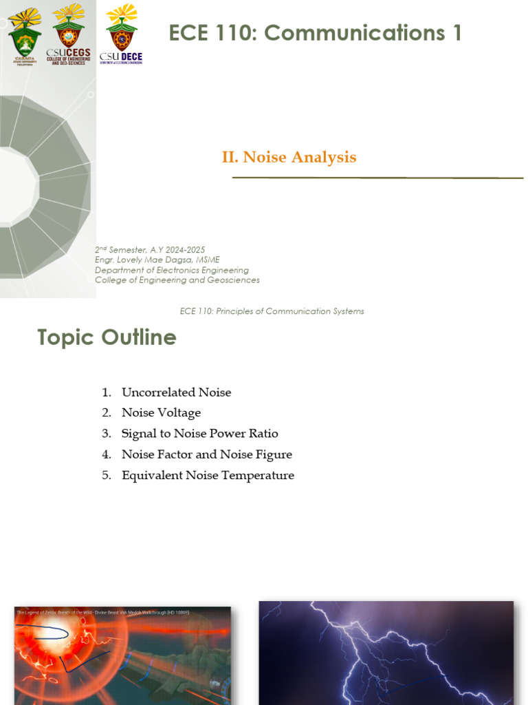 Noise Analysis in Communication Systems | PDF | Signal To Noise Ratio ...