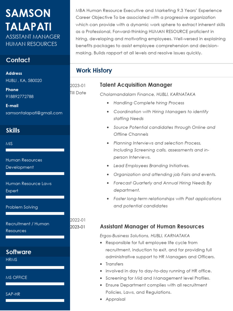 New+Samson +Talapati+Ta+Manager | PDF | Recruitment | Human Resources