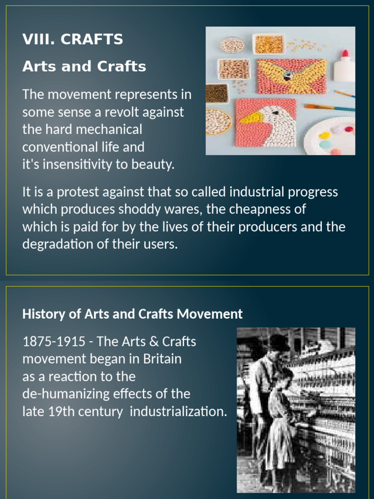 Arts and Crafts Movement Overview | PDF | Arts And Crafts Movement ...