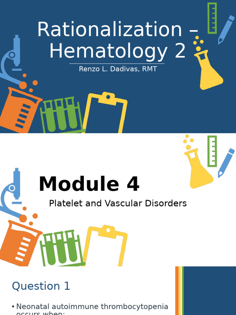 Rationalization | PDF | Coagulation | Haemophilia