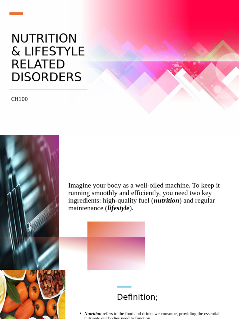 Nutrition and Lifestyle Disorders Overview | PDF | Malnutrition | Nutrition