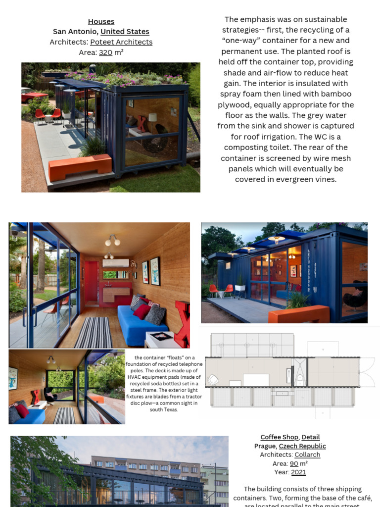 Sustainable Container Architecture Designs | PDF | Building Engineering ...