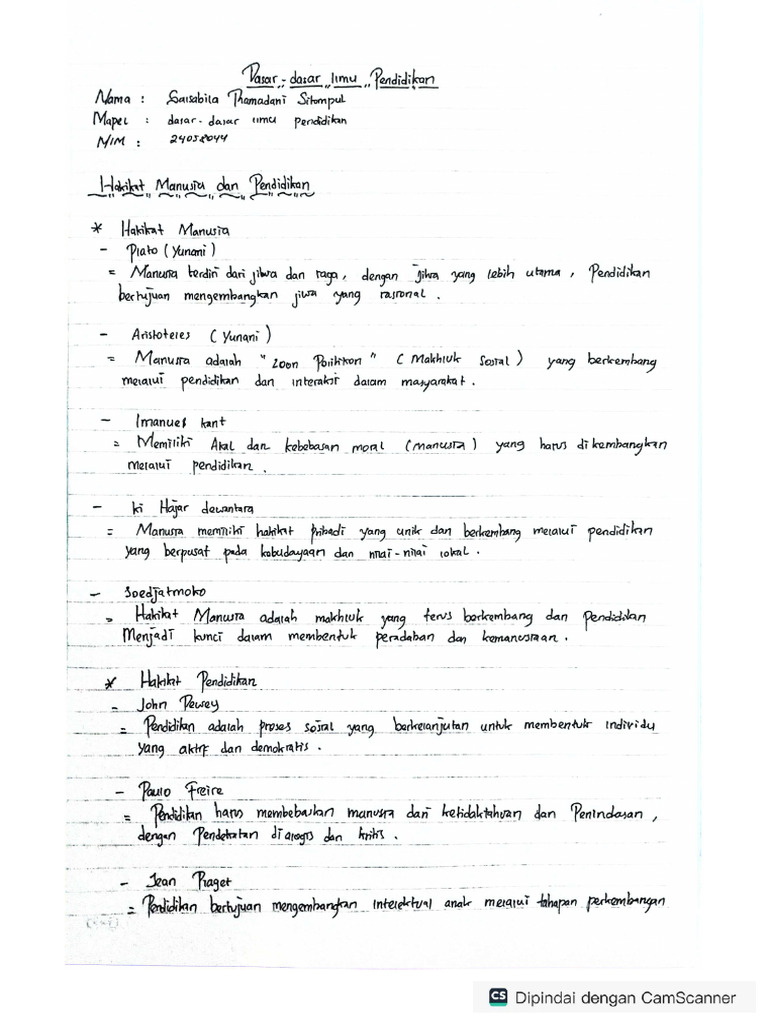 dasar-dasar ilmu pendidikan | PDF