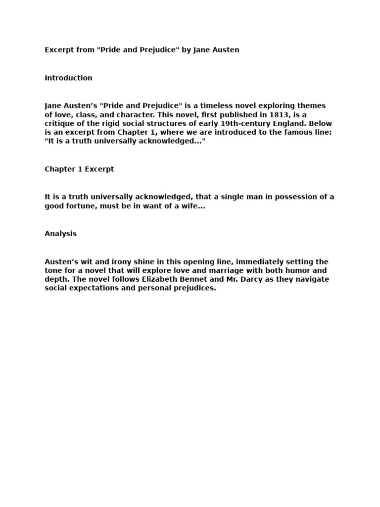 Elizabeth Bennet in Pride and Prejudice | PDF