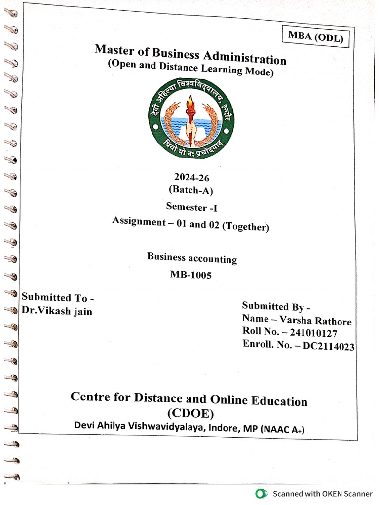 MB-1005 Varsha Rathore 241010127 | PDF