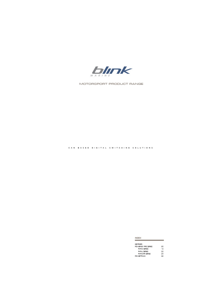 BLINK Motorsport Catalog | PDF | Computing