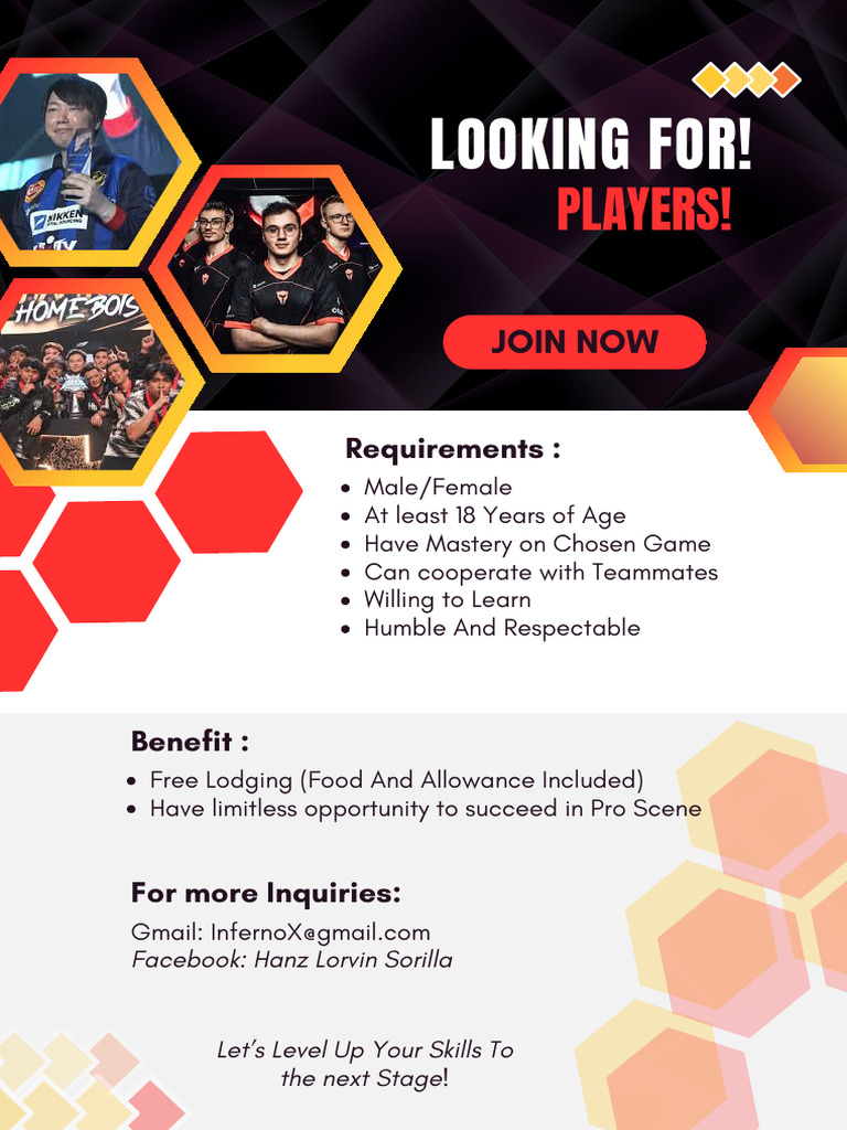 Join Our Gaming Team: Players Wanted! | PDF