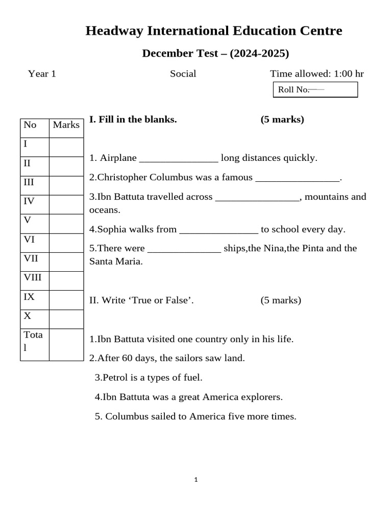 December Test 2024-2025 year 1_37ed3e45-ae3d-4b5f-9c52-a6c44b716811 | PDF