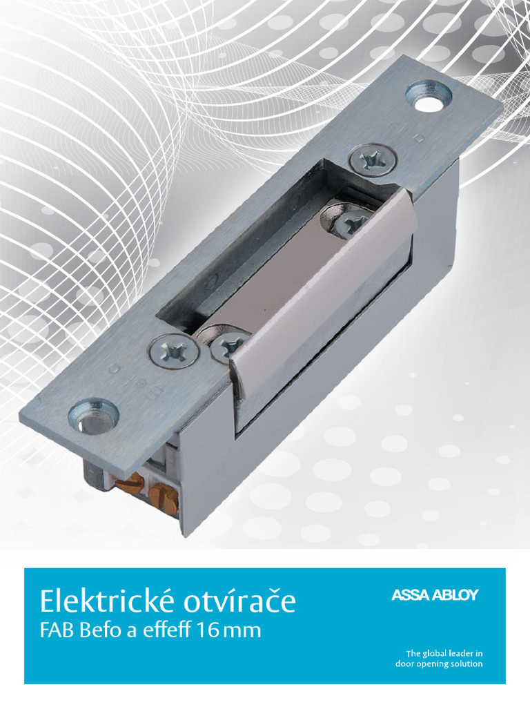 Elektrické Otvírače Befo | PDF