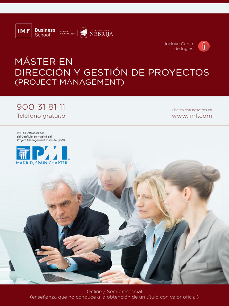 Master Project Management | PDF | Máster en Administración de Empresas ...